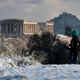 Illustration for article titled Rare Snow Has Turned Greek Ruins Into a Winter Wonderland This Week